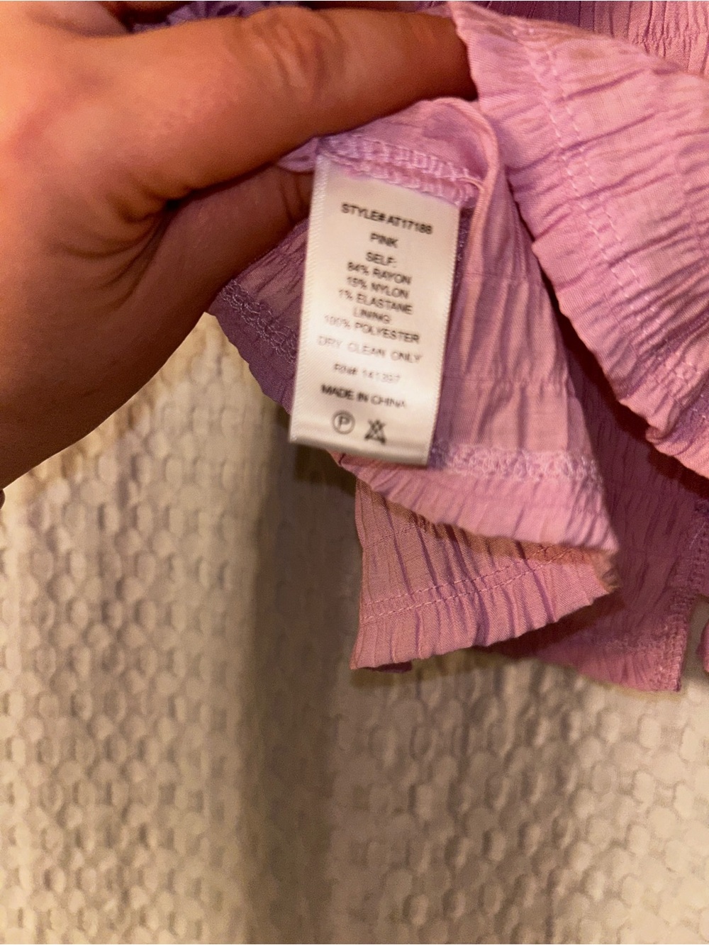 ASTR The Label - Lilac Puff-Sleeve Peplum Blouse - Medium NWOT - Picture 7 of 7